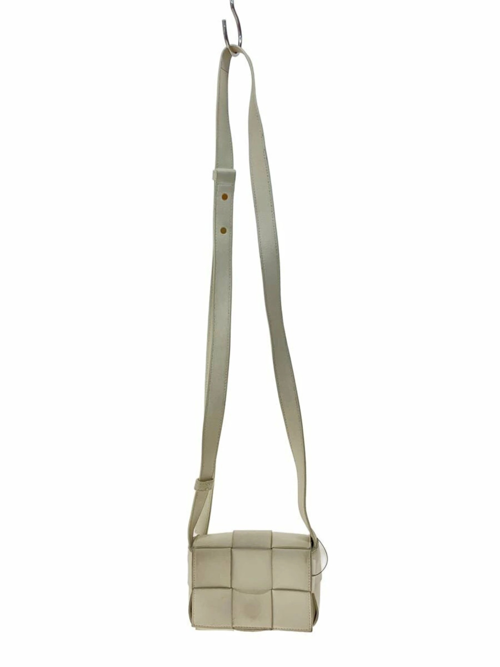 Bottega Veneta Shoulder Bag Leather White CANDY CASSETTE